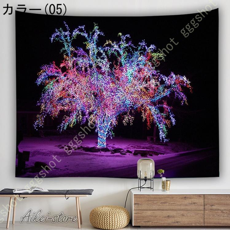 タペストリー クリスマスツリー クリスマス 壁掛け 間仕切り インテリア おしゃれ 多機能 布ポスター カーテン 新築祝い お店 メリークリスマス ホームデコ | ブランド登録なし | 01