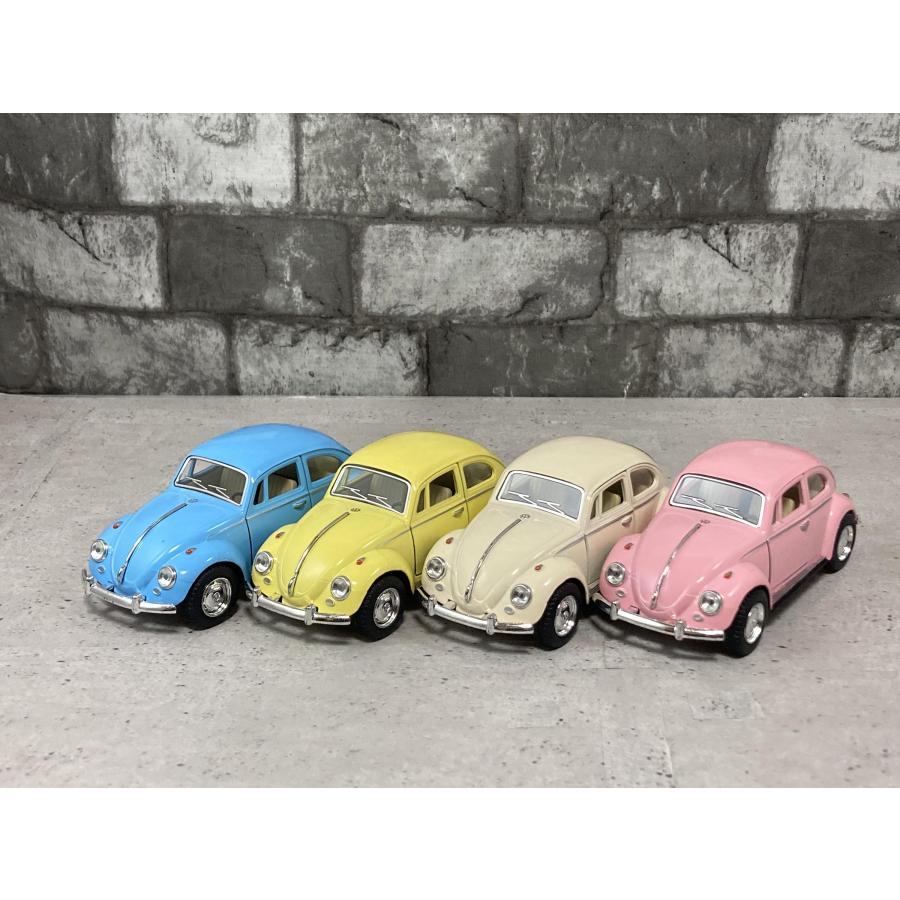 KinSMART 4台セット 1967 クラシックビートル パステルカラー
