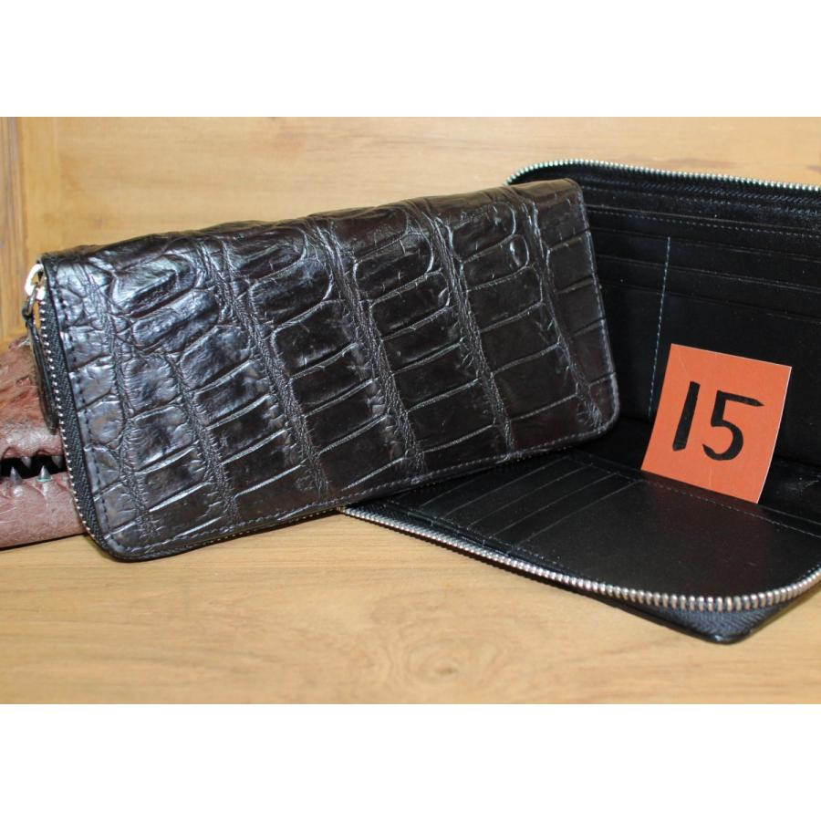 No15 最高級モデル！尾〜腹部分皮革 シャムクロコダイル 20mm極薄