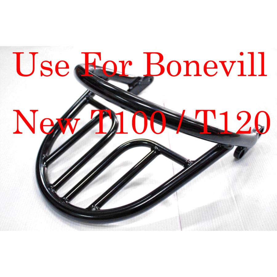 【純正】水冷トライアンフ T100/T120 グラブレール取付キット 黒 TRIUMPH（トライアンフ） 純正部品グレード：Triumph Bonnevill