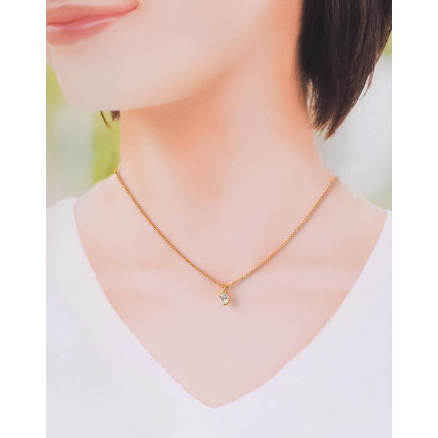 K18 ダイヤモンド ネックレス ゴールド 0.508ct 大粒 マールチェーン 