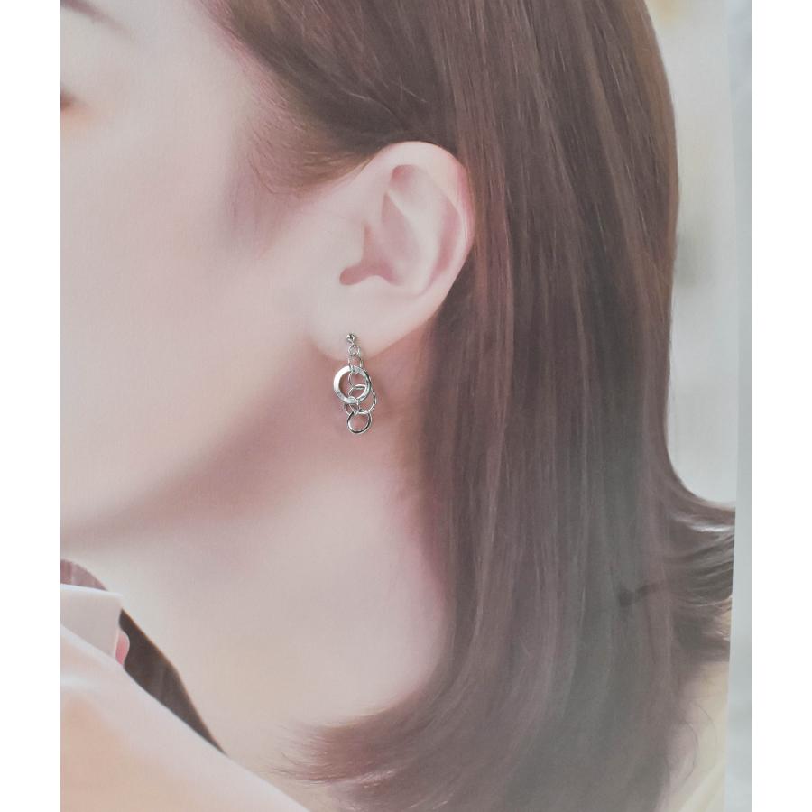美品✨K14WG ホワイトゴールド アメリカンペアピアス K14WG ホワイトゴールド ピンクトルマリン アメリカンピアス フラワー