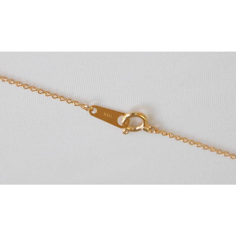 ダイヤモンド　ネックレス　K18PG 　18金　ピンクゴールド　ネックレス　0.110ct　ホースシュー　馬蹄　4月誕生石　プレゼント　送料無料の画像