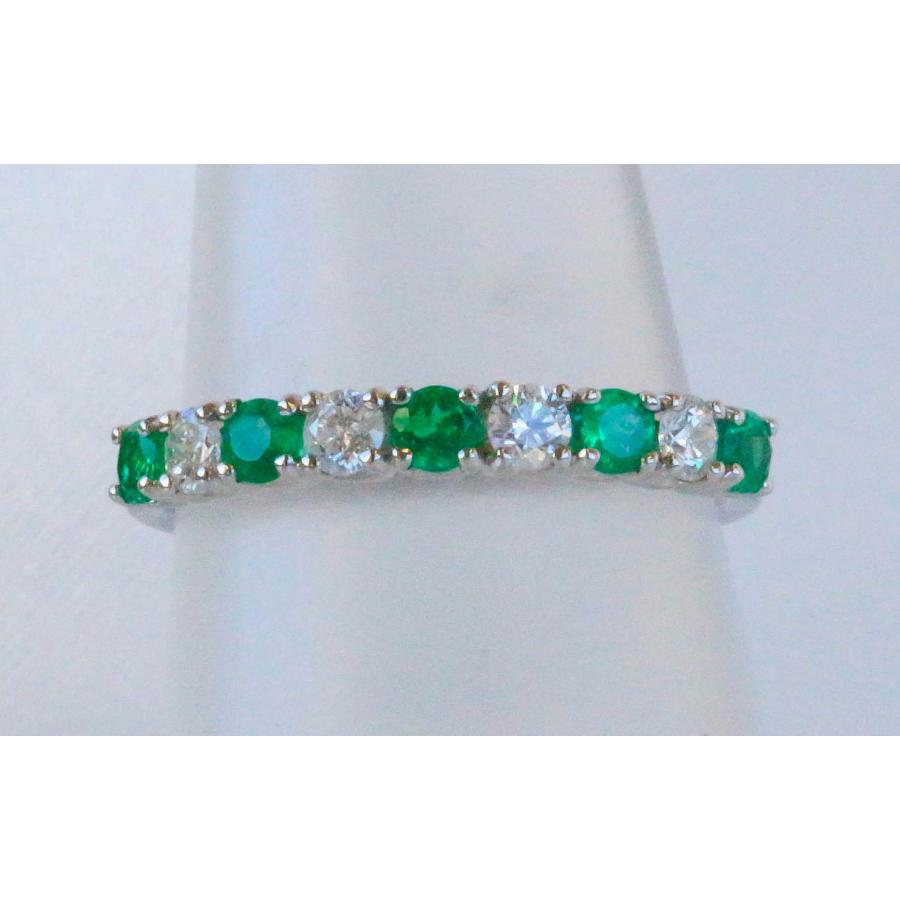 エメラルドとダイヤモンドのヴィンテージ プラチナリング(Pt900) imgrc0082504882.jpg