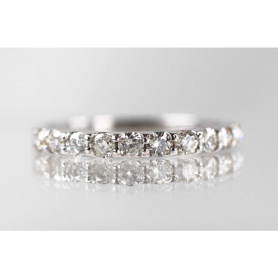 ダイヤモンド リング プラチナ 指輪 ハーフエタニティ 0.5ct Pt900 10