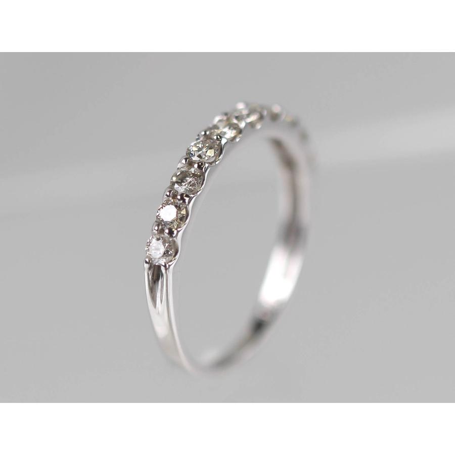 ダイヤモンド リング プラチナ 指輪 ハーフエタニティ 0.5ct Pt900 10