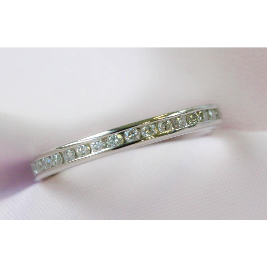 Pt900 ダイヤモンド リング 0.3ct ハーフエタニティ 12号 上品 プラチナ 指輪 レディース　宝石保証書付き Diamond Ring Half Eternity 0.3ct Platinumの画像