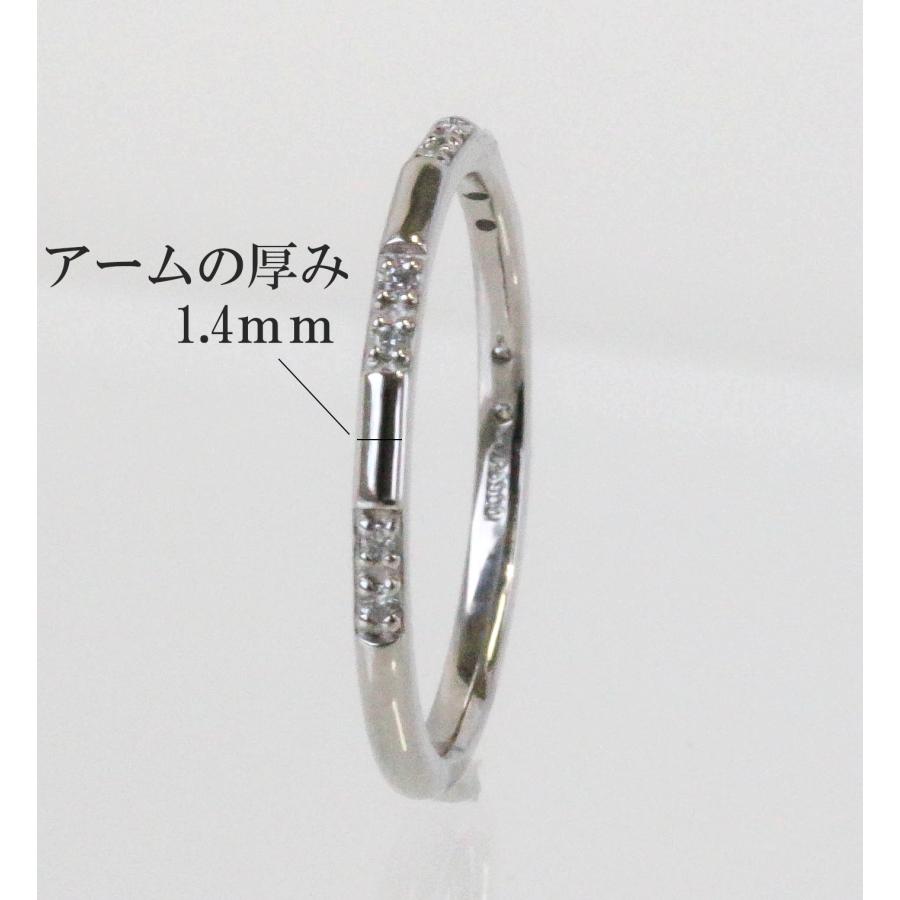 Pt850 ダイヤモンド リング プラチナ 指輪 １０号 0.05ct 10石 重ねづけ 宝石保証書付き プレゼント ジュエリー Diamond Ring Platinum Pt850の画像