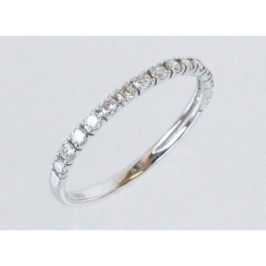 ダイヤモンド リング Pt900 指輪 プラチナ 細め 0.3ct ハーフ