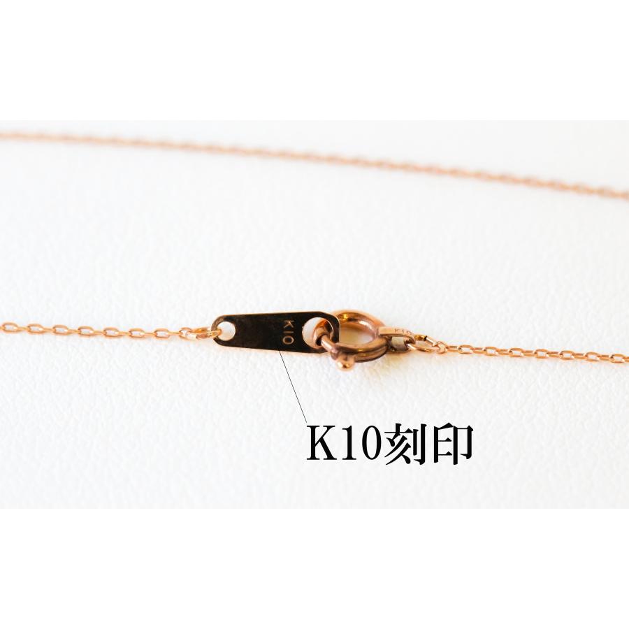 K10 ダイヤモンド ネックレス ペンダント ピンクゴールド フラワー
