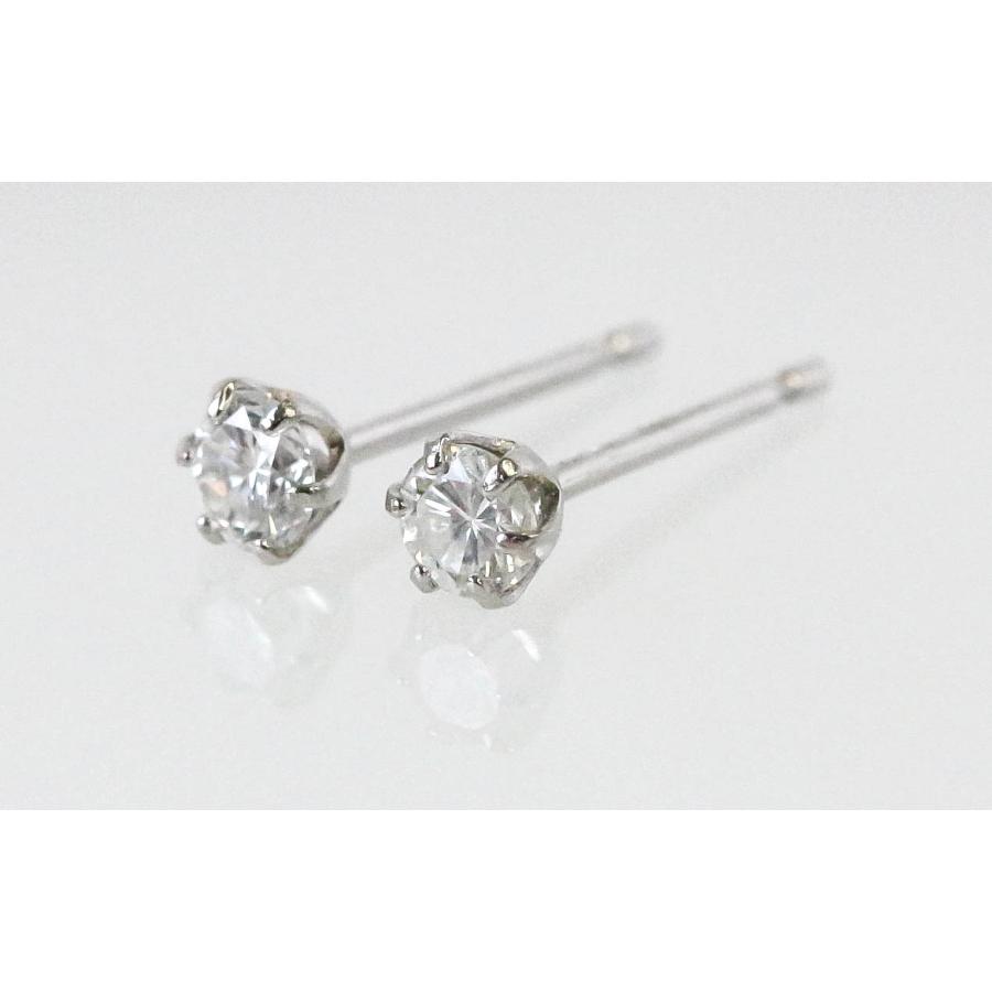 Pt900 ダイヤモンド ピアス 一粒 シンプル 6本爪 スタッドピアス プラチナ レディース アクセサリー ギフト 保証書付き