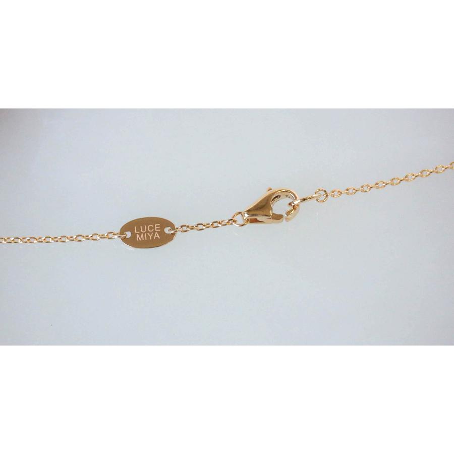 K10 ダイヤモンド ネックレス イエローゴールド LUCEMIYA つや消し スクエア レトロ ジュエリー 女性 プレゼント 宝石保証書付き アクセサリー 母の日 ギフトの画像
