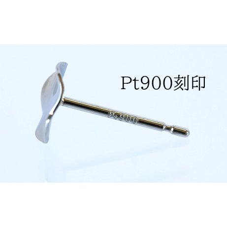 Pt900 プラチナ スタッドピアス ニュアンスサークル 5.8mm ダブルロックキャッチ 小ぶり レディース プレゼント Platinum Pt900 Stud Earrings Jewelry Giftの画像