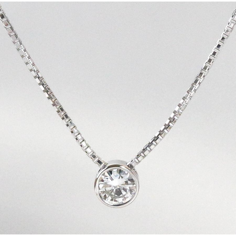 ダイヤモンド ネックレス プラチナ Pt850 一粒 ペンダント 0.23ct 