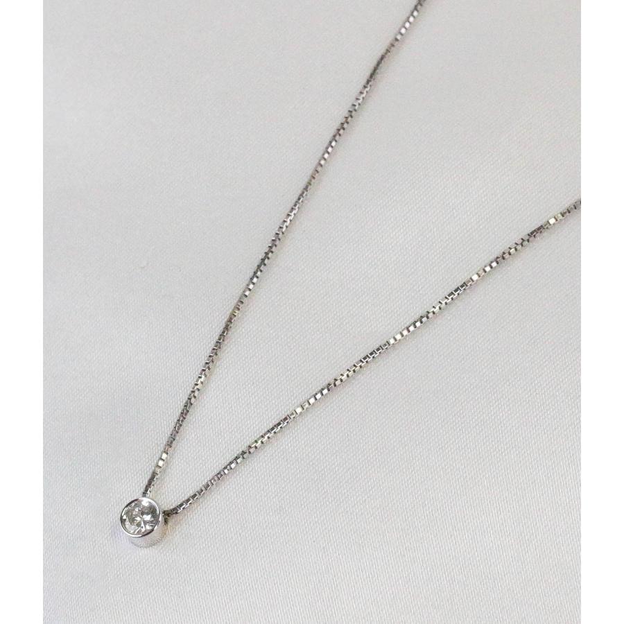 ダイヤモンド ネックレス プラチナ Pt850 一粒 ペンダント 0.23ct 