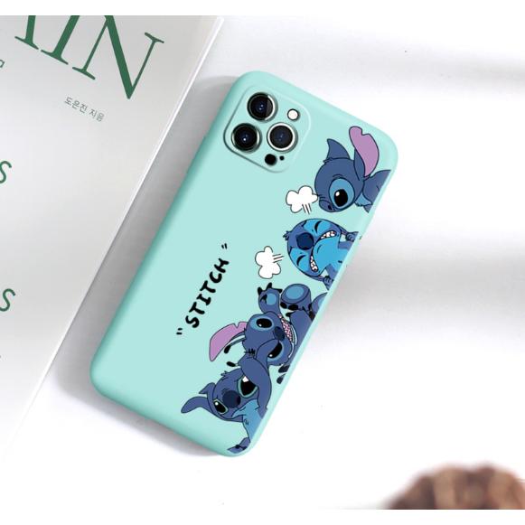 Iphoneケース スティッチ 12 12pro 12mini スカイブルー かわいい ディズニー キャラクター アイホン スマホケース