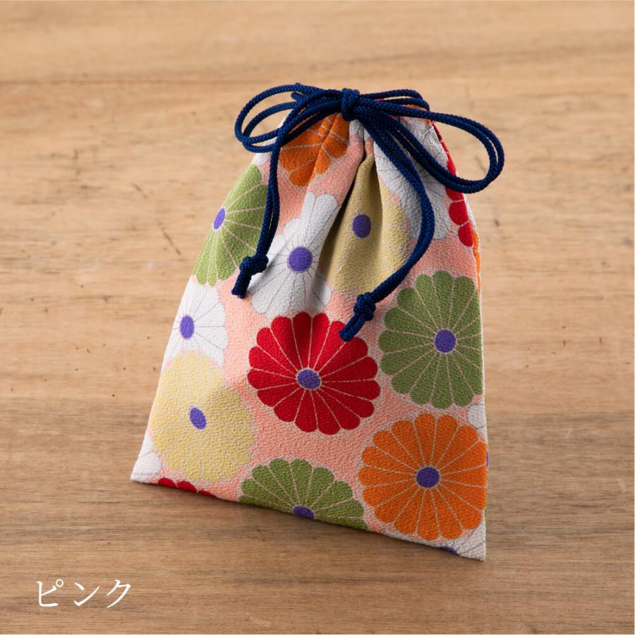 御朱印帳 袋 巾着袋 菊華 巾着 和柄 御朱印帳袋 和モダン : 豊かな