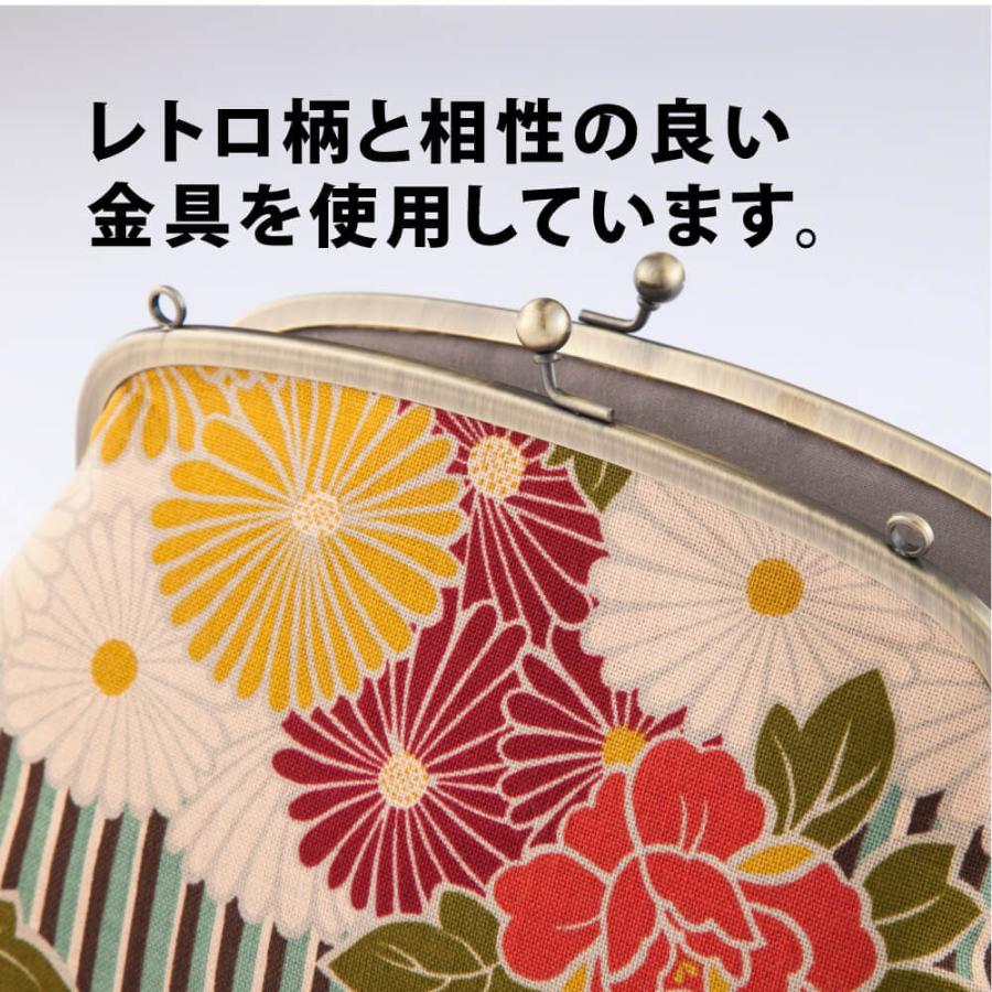 がま口 バッグ 和柄 レディース レトロフラワー ショルダーバッグ 人気