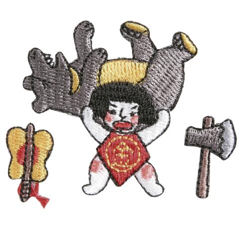 ワッペン 金太郎 日本 伝統 昔話 童話 面白い ユニーク 可愛い 刺繍 ハンドクラフト アイロン Dom のレンyahoo 店 通販 Yahoo ショッピング