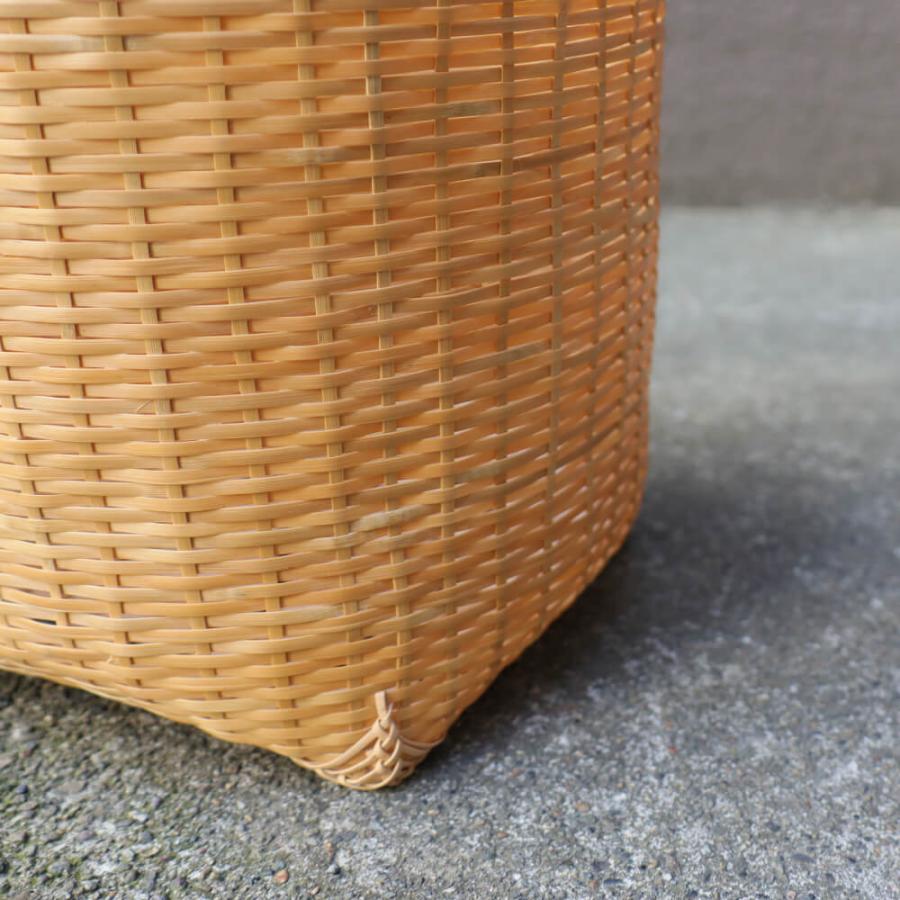 公長齋小菅 くずかご ゴミ箱 おしゃれ 竹製 日本製 ござ目編み