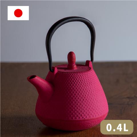 ◆新品未使用◆ 南部鉄器 急須 ピンク 南部鉄器 急須 ドーム アラレ 0.4L ローズピンク カラーポット 日本製