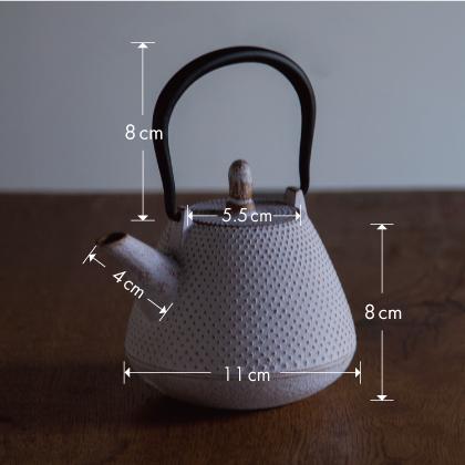 南部鉄器 急須 ドーム アラレ 0.4L 芽吹き グリーン カラーポット 日本