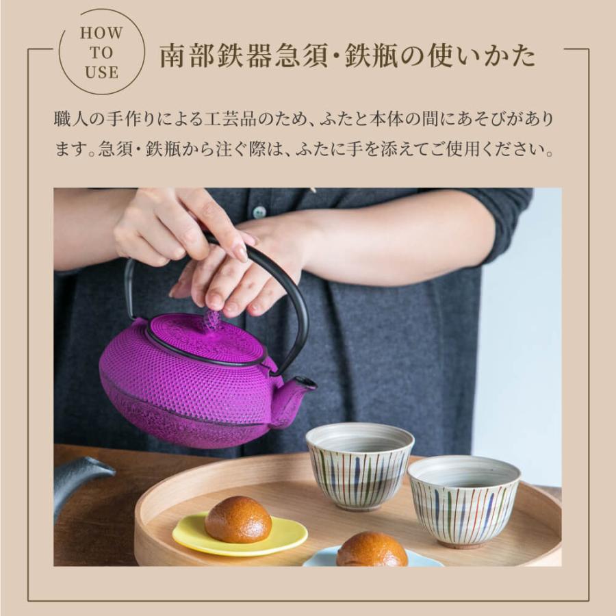 南部鉄器 急須 ドーム アラレ 0.4L 白/ゴールド カラーポット 日本製 
