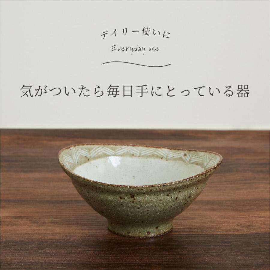 深鉢 食器 陶器 おしゃれ 和食器 白水工房 粉引楕円鉢 小｜corazon-noren｜02