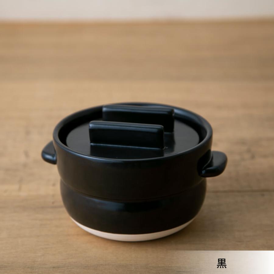 かもしか道具店 ごはんの鍋 1合 土鍋 一合炊き 萬古焼 直火 ごはん鍋