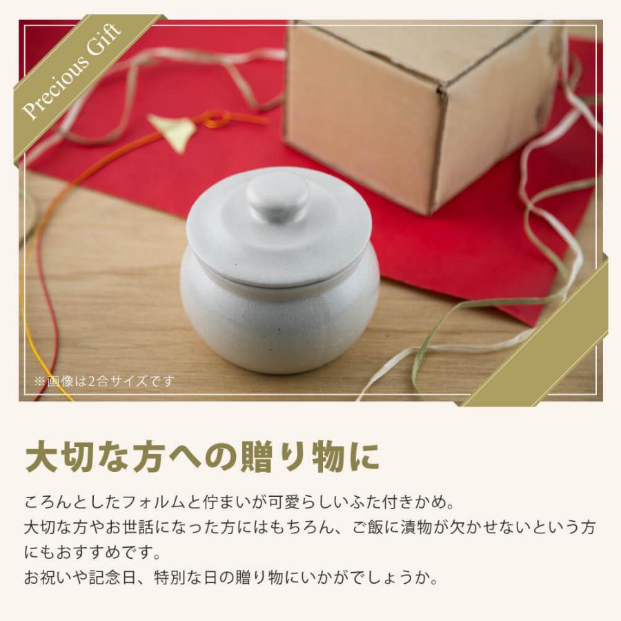 弥満丈欅窯 保存壺 ミニ壺 日本製 蓋付3合 540ml 高田焼 無釉 : 豊かな