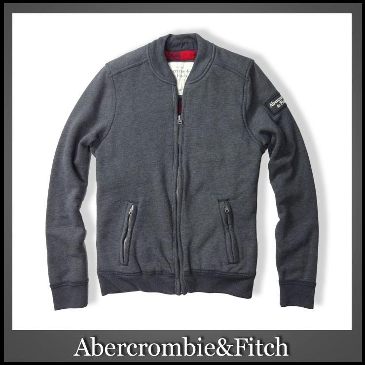 アバクロ メンズ 正規 Abercrombie Fitch ジップアップ 厚手 中チェック柄 トラックジャケット Mサイズ