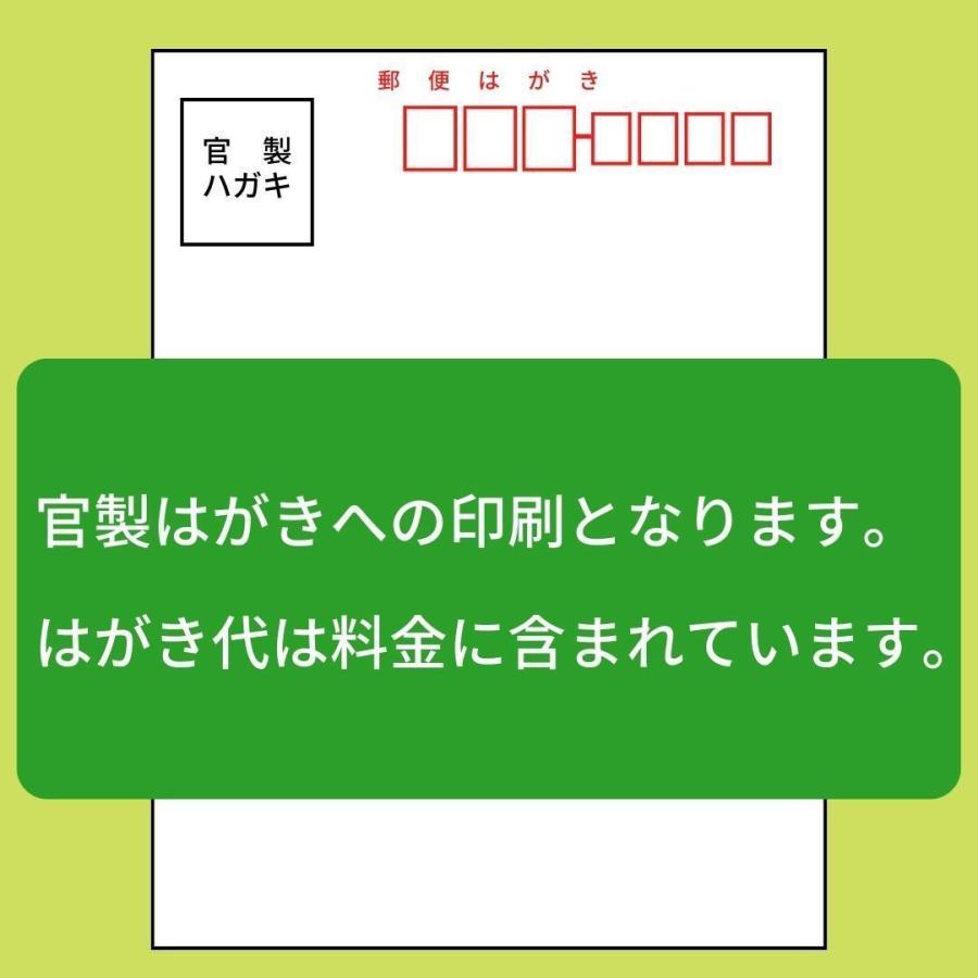 転勤挨拶状　転勤はがき（官製はがき枚数40枚）モノクロ印刷　校正有｜corearu｜05