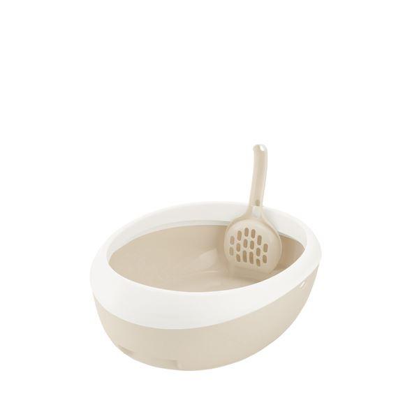 大人気（まとめ）ラプレ ネコトイレ S ホワイト (ペット用品) (×5セット）