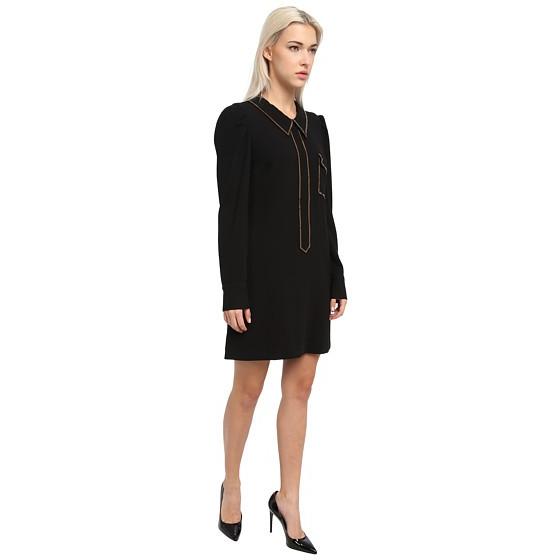 高品質 L S Chloe By See 人気ブランド ブランド 大人気 最新商品 新作 16年 Shirt Black レディース Women Dresses シーバイクロエ Pocket Front W Dress ワンピース チュニック Hermandad Estrella Org