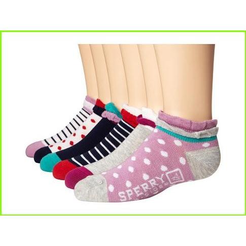 送料無料 新品 Sperry 人気ブランド ブランド 大人気 最新商品 新作 16年 Top Sider Navy レディース Women Socks スペリー トップサイダー Kid Big Pack 6 Pair Ruffle W Show Low 靴下