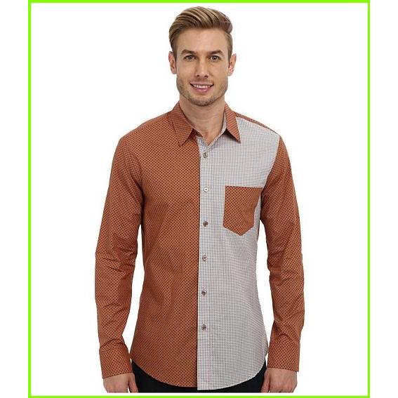 おすすめ Mr Turk Shirt Stanley Mr Turk 人気ブランド ブランド 大人気 最新商品 新作 16年 Button Orange メンズ Men Shirts Up シャツ カジュアルシャツ