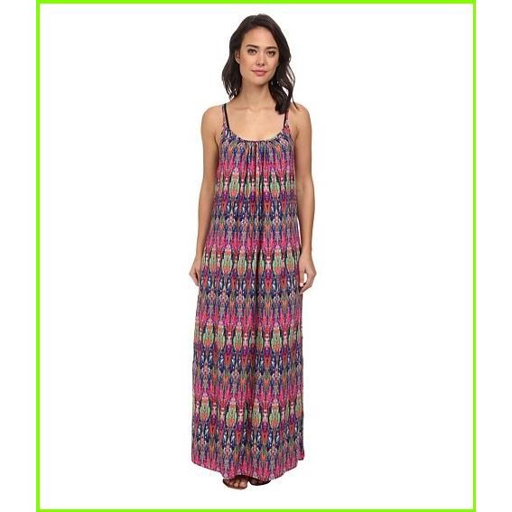 Tommy Bahama Ikat Tie Dye Spaghetti Strap Long Beach Cover-Up Dress トミー バハマ Cover Ups WOMEN レディース Multi