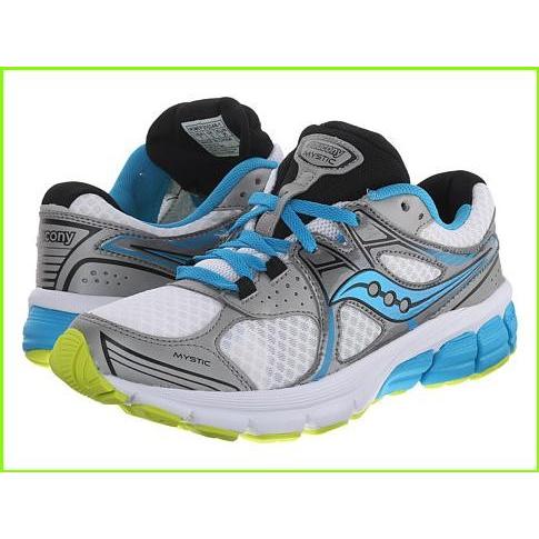 割引価格 Athletic Sneakers サッカニー Mystic Saucony 人気ブランド ブランド 大人気 最新商品 新作 16年 Shoes White Blue Citron レディース Women シューズ