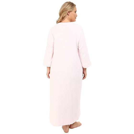 Carole Hochman Plus Size Waffle Knit Zip Robe Carole Hochman Night