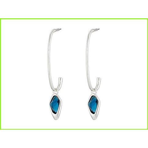 Robert Lee Morris Blue Stone U Earrings Robert Lee Morris Drop Earrings WOMEN レディース Blue