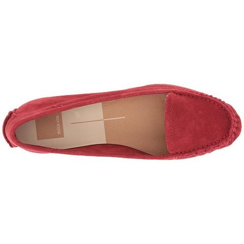最安価格 人気ブランド ブランド 大人気 最新商品 新作 16年 Dolce Suede Red レディース Women Loafers ドルチェ ヴィータ Poppy Vita シューズ Avizeciyim Com