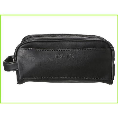 値下げ Top Compartment Double Vinyl Reaction Cole Kenneth 人気ブランド ブランド 大人気 最新商品 新作 16年 Zip Black メンズ Men Accessories Travel ケネスコール Kit Travel 財布 帽子 ファッション小物 Albinofoundation Org