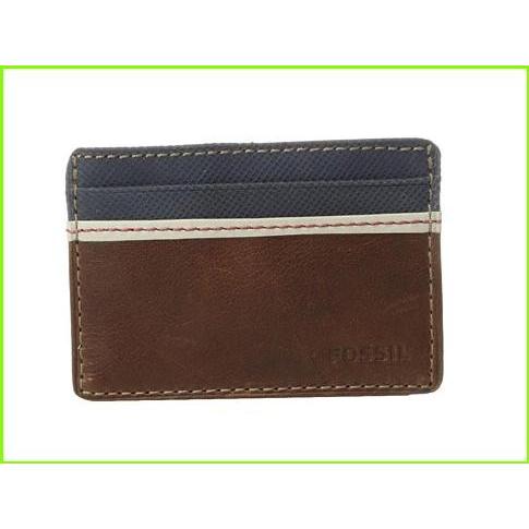 ラウンド Fossil 人気ブランド ブランド 大人気 最新商品 新作 16年 Elgin Brown メンズ Men Cases Card Coin フォッシル Cardcase 財布
