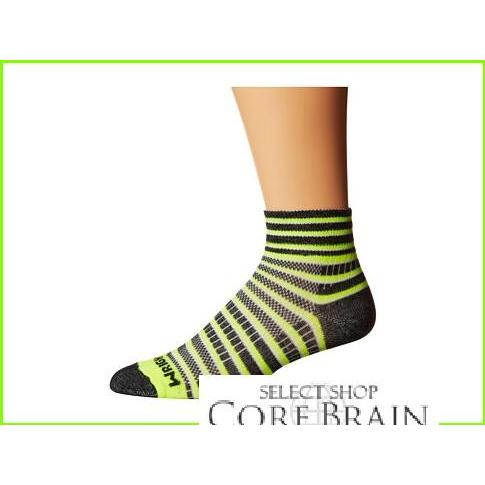 送料関税無料 16年 新作 最新商品 大人気 ブランド 人気ブランド Wrightsock Coolmesh Ii Quarter Stripes 3 Pack Wrightsock Socks Women レディース Yellow Black White 靴下