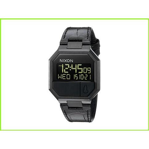 Nixon The Re-Run Leather ニクソン Casual Watches MEN メンズ Black Croc ニクソン メンズ 腕時計