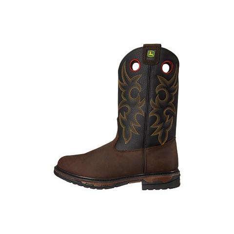 John Deere Non Steel Toe John Deere Boots MEN メンズ Brown Bison John Deere メンズ