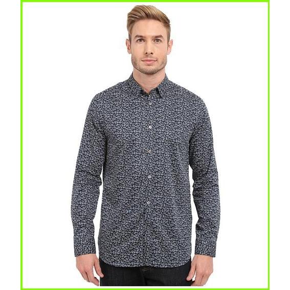 ワンサイズ人気沸騰ブラドン16年 新作 最新商品 大人気 ブランド 人気ブランド Ted Baker Jazflut Long Sleeve Leaf Print Shirt Ted Baker Button Up Shirts Men メンズ Navy シャツ カジュアルシャツ メンズファッションワンサイズ 21 5 Kunichang Com