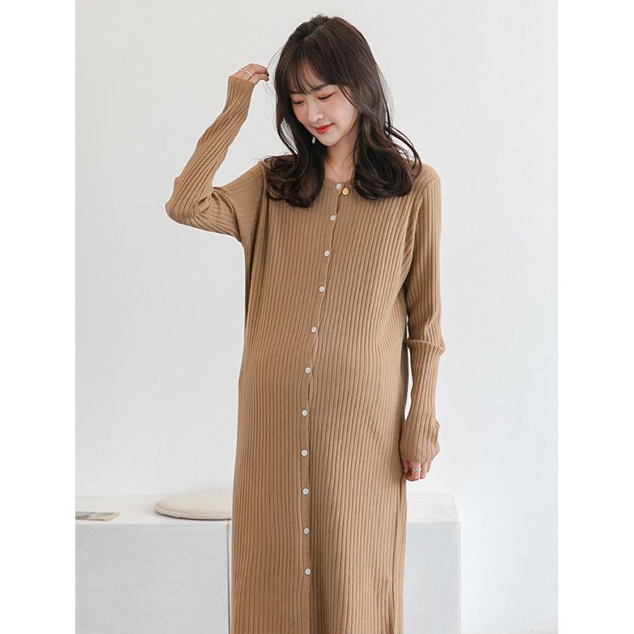 マタニティ 服 妊婦服 授乳服 ワンピース 安い おしゃれ 春 秋 冬 お宮参り フォーマル 長袖 前開き レディース |  | 03