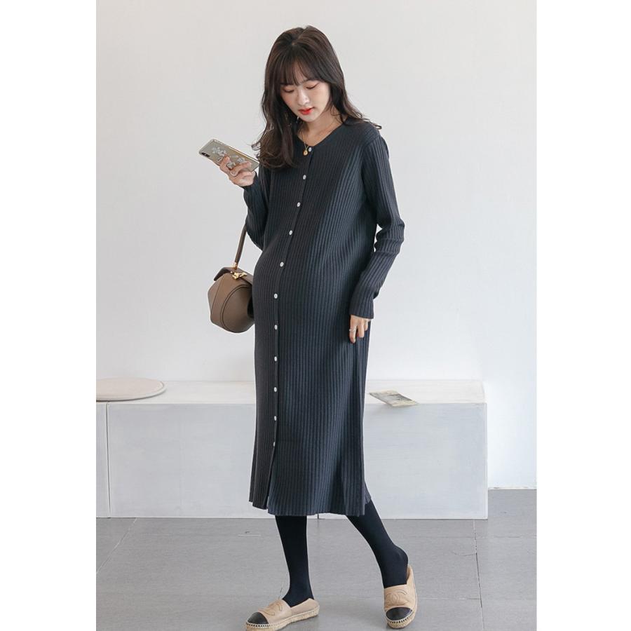 マタニティ 服 妊婦服 授乳服 ワンピース 安い おしゃれ 春 秋 冬 お宮参り フォーマル 長袖 前開き レディース |  | 08