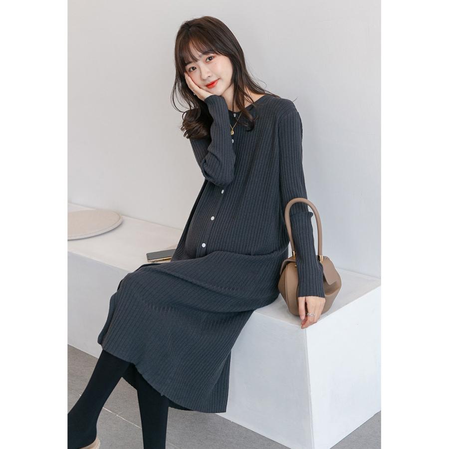 マタニティ 服 妊婦服 授乳服 ワンピース 安い おしゃれ 春 秋 冬 お宮参り フォーマル 長袖 前開き レディース |  | 09